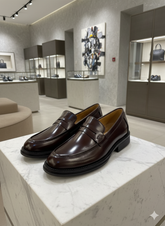 TODS CLASSIC LEATHER MENS BLACK LOAFERS